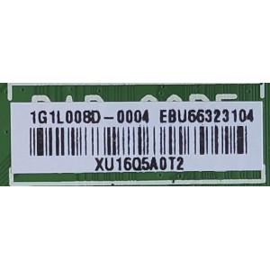 MAIN PARA SMART TV LG / NUMERO DE PARTE EBU66323104 / EAX69462206 / PANEL NC430TQG- ABKH1 / DISPLAY HV430QUB-F1D / MODELO 43UP8000PUA.BUSFLJM	